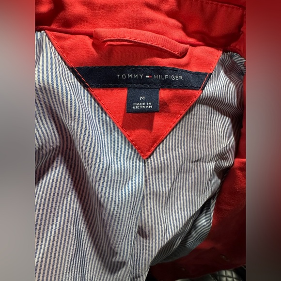 Tommy Hilfiger Vibrant Coral Trench Coat - Picture 5 of 9